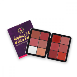باليت بلاشر ليف أحمر شفاه والخدود الكريمي | LEF Lipstick & Blusher Palette x12